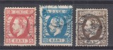 ROMANIA1872 LP 35 LP 36 LP 37 REGELE CAROL I CU BARBA SERIA DANTELATA STAMPILATA