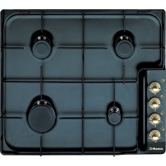 Resigilat Plita incorporabila rustica BHG63100020, Gaz, 4 Arzatoare, Aprindere electrica, Negru foto
