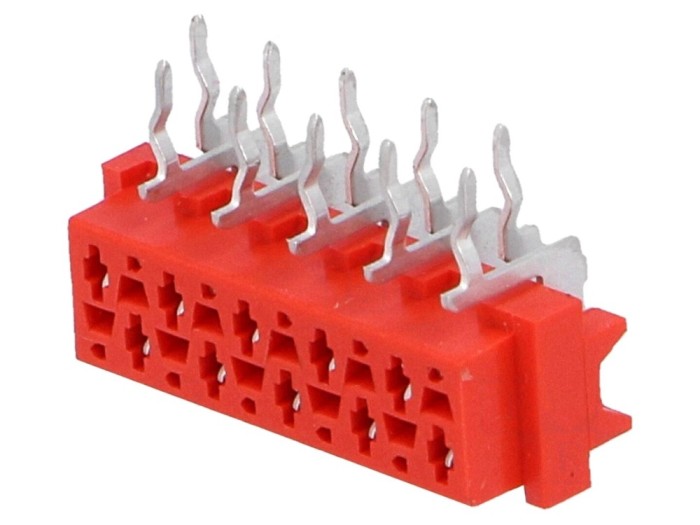 Conector Mamă Micro-MaTch 10 pini THT