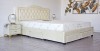 Pat 180x200 cm Terasino Crem cu 4 sertare Tapitat Catifea Somiera Inclusa ( D3- HLR 01)