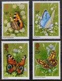 BC100, Marea Britanie 1981, serie fauna, fluturi