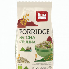 Porridge Express cu matcha si spirulina fara gluten bio 350g Lima