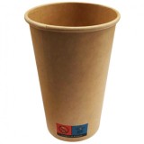 Set 50 Pahare Carton Safir Kraft Cafea Ceai 12 OZ 355ml CNN48042