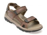 Sandale SKECHERS maro, TRESMEN, din piele ecologica