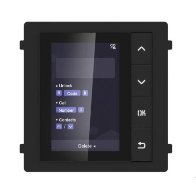 Modul de afisare pentru videointerfon modular Hikvision DS-KD-DIS; ecran LCD foto