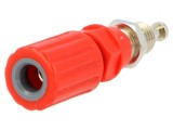 Soclu banană 4mm roşu 36A 33VAC 70VDC