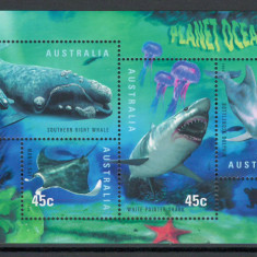 Australia 1998 Mi 1771/76 bl 28 MNH, nestampilat - Fauna marina