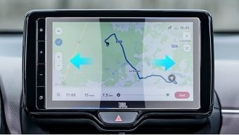 Toyota Yaris Ativ 2022, ecran navigatie folie protectie King Protection foto