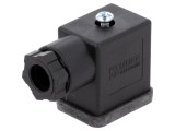 Conector cu Valvă Mufă 11mm 3 PIN 90&deg;