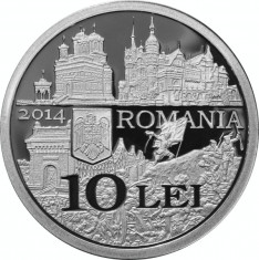 Moneda de Argint - 175 de ani de la naşterea regelui Carol I foto