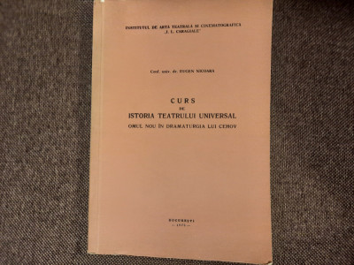 Curs de istoria teatrului universal Omul nou in dramaturgia lui Cehov Nicoara foto