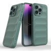 Husa wave, compatibila cu IPhone 14 Pro Max, Grip Anti-Soc, Tpu, Deep Green, ALC MOBILE