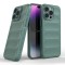 Husa wave, compatibila cu IPhone 14 Pro Max, Grip Anti-Soc, Tpu, Deep Green