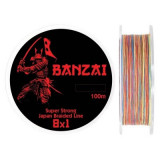 Fir textil Baracuda Banzai 100 m, multicolor 0.22 mm