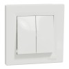 Intrerupator cap scara dublu Schneider Asfora alb EPH0600121