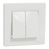 Intrerupator cap scara dublu Schneider Asfora alb EPH0600121