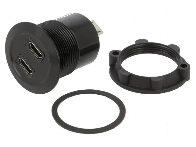 Adaptor USB 2.0 montare panou