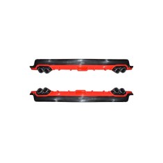 difuzor de bara universal - NEGR+ROSU 130 CM