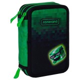 Penar cu 3 compartimente echipat, AstraBag Jumbo, Pixel Hero