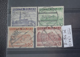 TS23 - Timbre serie Polonia - 1937 Mi315-318, Stampilat