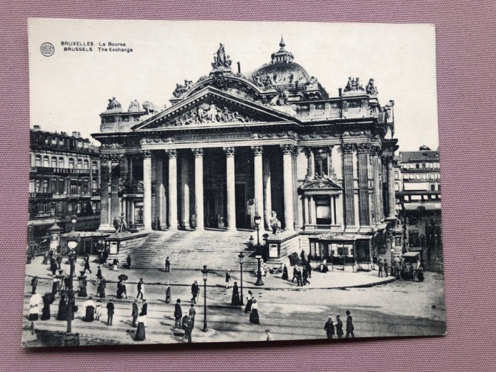 Carte postala format mare - BRUSSELS (8) Cladirea bursei de valori