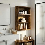 vidaXL Dulap de perete pentru baie Stejar Afumat 40 x 16 x 62,5 cm 889371