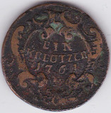 3.Austria 1 EIN KREUTZER kreuzer 1761 P Maria Tereza,cu patina