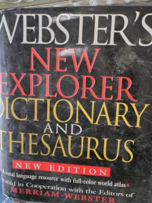 Websters New explorer dictionary and thesaurus foto