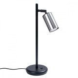 Lampă De Birou Winx Negru/Crom Oțel 1 Bec Tub Modern De Interior