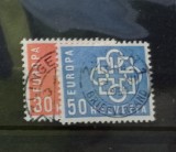 TS21 - Timbre serie - Elvetia - Helvetia 1959 Mi699-680, Stampilat