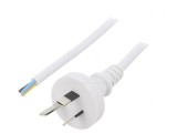 Cablu Electric 1m Alb 10A 3x0,75mm2