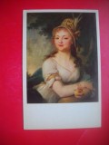HOPCT 23700 PORTRET ECATERINA ARSENYEVA -VLADIMIR BOROVIKOVSKY 1757-1825 - RUSIA --MUZEE - CP PICTURA --NECIRCULATAMUNTII