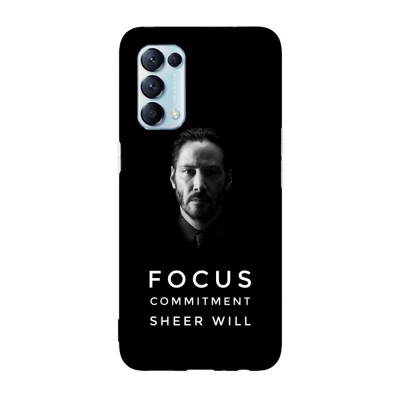 Husa compatibila cu Oppo A54s, Viceversa, model Focus John Wick, Silicon, TPU foto