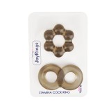 Setul de Inele Penis LovingJoy &raquo;JoyRings Stamina&laquo; Maro
