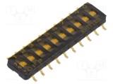Comutator DIP-SWITCH OFF-ON 0,1A/50VDC KNITTER-SWITCH SMD Poz: 2 -40&divide;105&deg;C