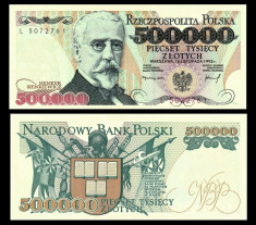 Polonia 500 000 zloti UNC foto