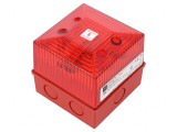 Semnalizator Luminos Flash Roșu 24VDC IP65 5J