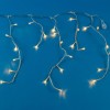 Instalație Lumini LED Perdea, 500 Becuri, Alb Cald, Cablu Transparent, Extensibilă 13m, IP44, Oem