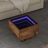 vidaXL Masă laterală Lemn vechi 40 x 40 x 30 cm Lemn compozit