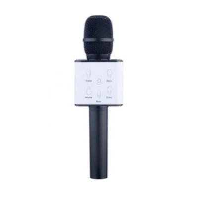 Microfon wireless pentru karaoke FOXMAG24, cu boxe incluse, negru foto