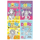 Dork Diaries Series (Book 1-4) By Rachel Renee Russell 4 Books Collection Set (Dork Diaries, Dork Diaries: Party Time, Dork Diaries: Pop Star &amp; Dork D