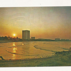 CA16 -Carte Postala- Apus de Soare la Mamaia, Marea Neagra, circulata 1972