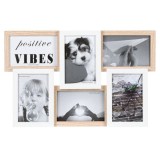 Cadru rama foto decorativa, 6 pozitii, 45 x 28.5 cm, Oem