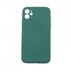 Husa protectie Flippy compatibila cu Apple iPhone 11 Liquid Silicone Verde foto
