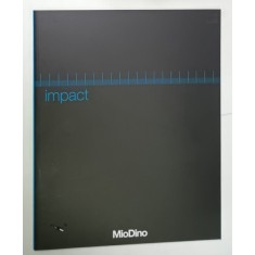 IMPACT , CATALOG AL FIRMEI ITALIENE ' MioDino ' de ARHITECTURA , DESIGN , MOBILIER PENTRU BIROURI , TEXT IN ITALIANA SI ENGLEZA , 2006