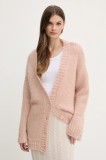 Silvian Heach cardigan din amestec de l&acirc;nă LETSOSA culoarea portocaliu, light, GPA25267CD