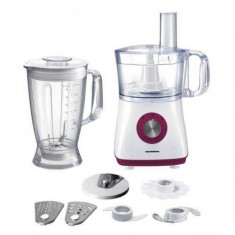 Robot de bucatarie Heinner Charm HFP-750BK 750W Bol 1.2 litri Blender 1.8 litri Alb / Visiniu foto