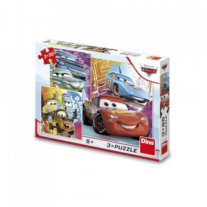 Puzzle Cars, 3x55 piese