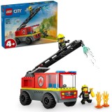 LEGO&reg; City - Autospeciala de pompieri cu scara 60463, 82 piese