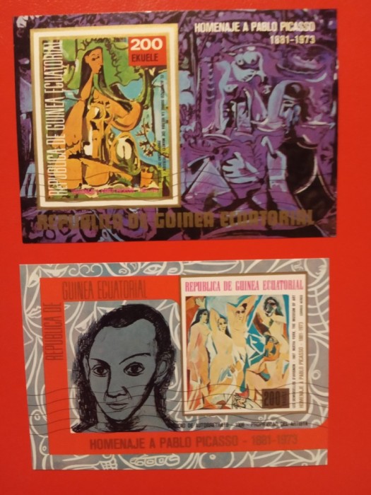 GUINEA ECUATORIALĂ, PICASSO - COLIȚE ȘTAMPILATE
